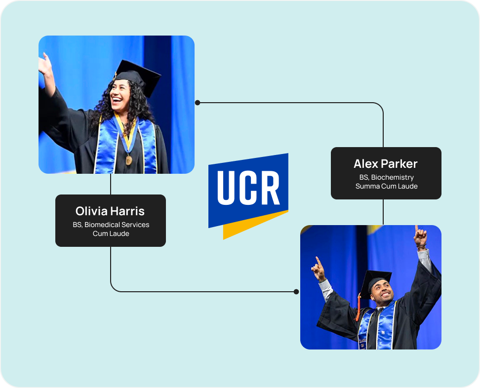 Dual line graduation ceremony setup